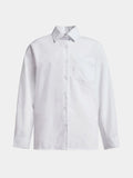 HomeLand School Long Sleeve Shirt in white, front view