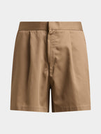 HomeLand School Short Pants in brown, front view