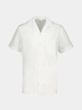 HomeLand School Short Sleeve Shirt in white, front view