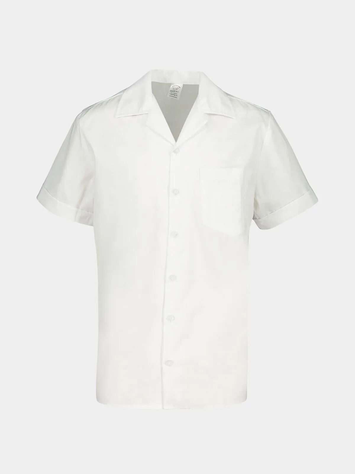 HomeLand School Short Sleeve Shirt in white, front view